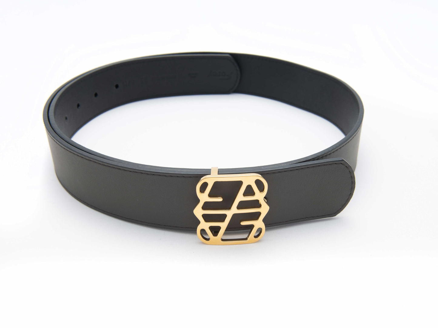 Elegante Stretto - Black/Chocolate 4cm