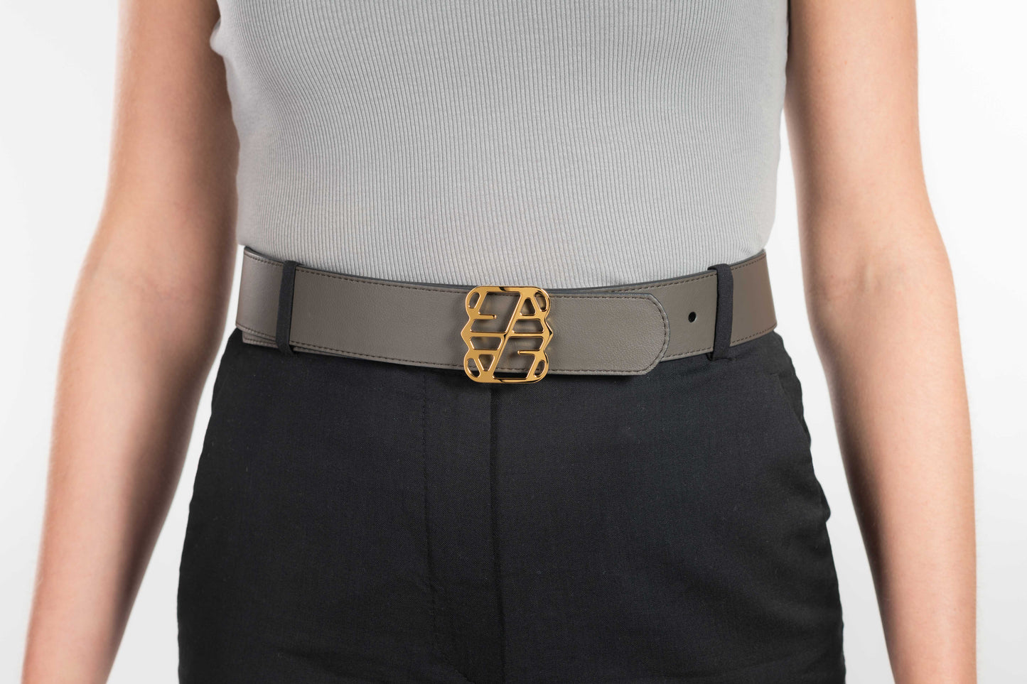 Elegante Stretto - Black/Chocolate 4cm
