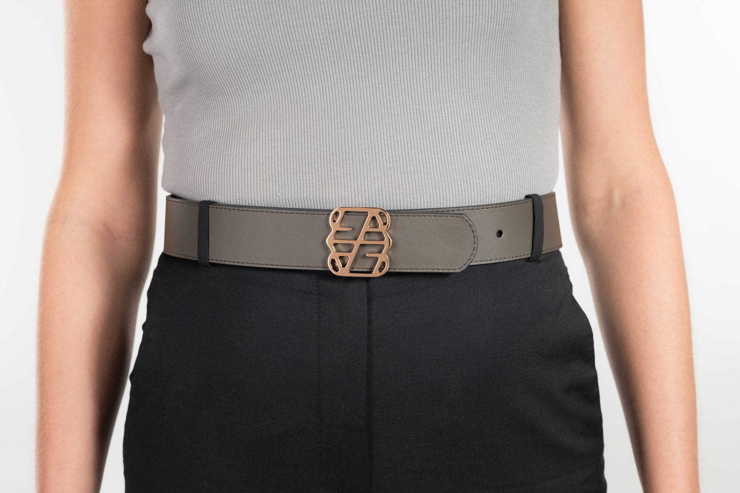 Elegante Stretto - Black/Chocolate 4cm