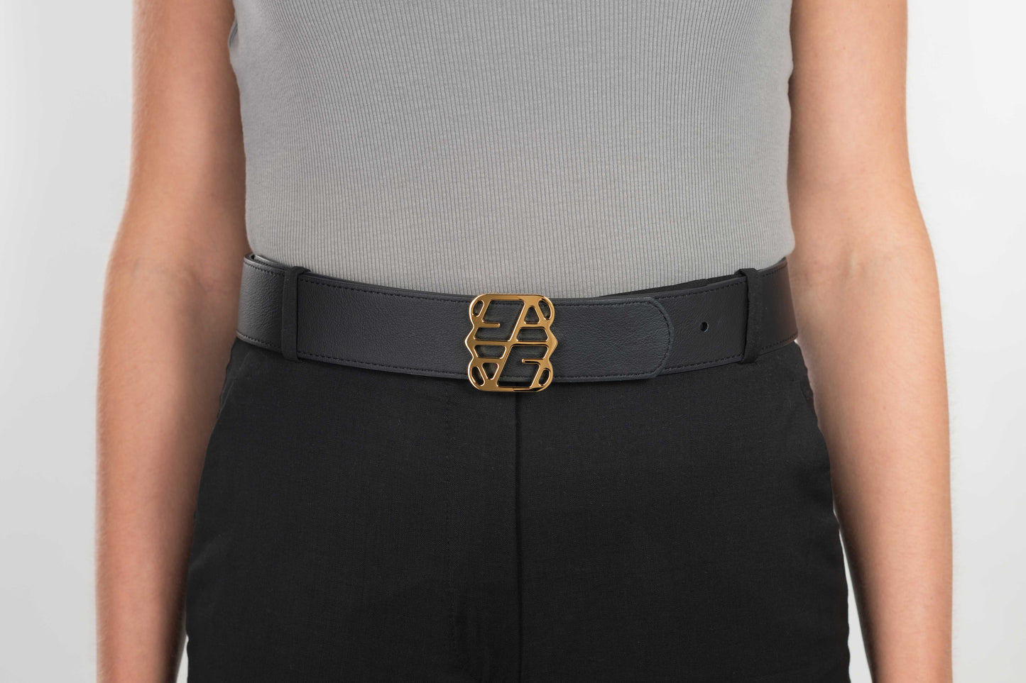 Elegante Stretto - Black/Chocolate 4cm